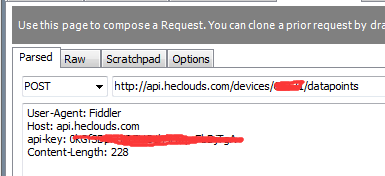 利用 fiddler 学习 onenet api 之 post 功能 玩转onenet onenet设备云论坛