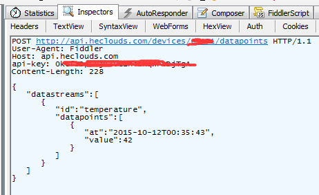 利用 fiddler 学习 onenet api 之 post 功能 玩转onenet onenet设备云论坛