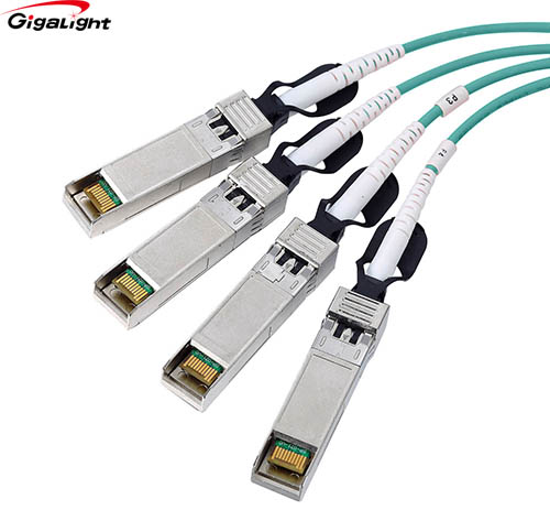 三:100g qsfp28 to 4x 25g sfp28 aoc有源线缆